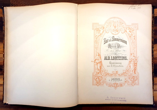 Klavierauszug noten lortzing - klavierauszug,