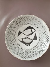 STUDIOKERAMIK/ GERHARD LIEBENTHRON SCHALE /FISCHDEKOR 