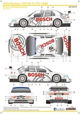 Decal Alfa Romeo 155 V6 TI BOSCH für Tamiya 1:24