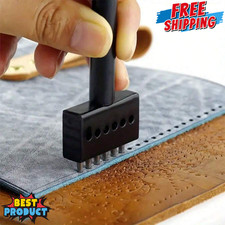 4 in 1 verstellbar Leder Locher Werkzeug Gürtel 4 mm Stahl Handlocher Kit UK