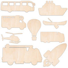Creative Deco Personalisierte Holzformen zum Basteln | Fahrzeuge 10-100 cm