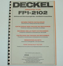 Ersatzteilplan Deckel Fräsmaschine FP1, ab Bj.1984