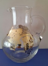 Wein karaffe kanne mit Silberauflage Silberoverlay Weintraube . Top Zustand.