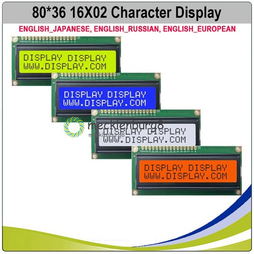 1602 16x2 character lcd - character,