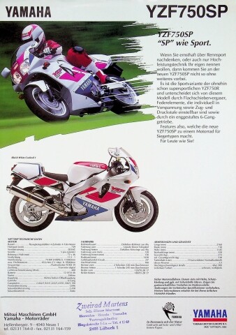 299458 yamaha yzf 750 - yamaha, r