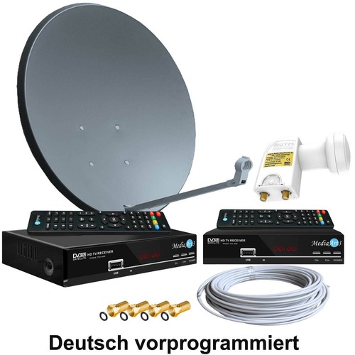 Sat anlage 60cm spiegel 2st - sat,