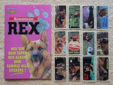 Kommissar Rex Sticker Album mit 12 Stickern Dunkin Bubble Gum