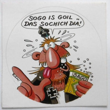 Werbe-Aufkleber Werner Sogo is goil ! Präsi Sago Brösel Comic Kino 1990