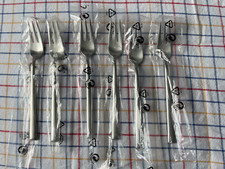 Rar: Neu 6 x Kuchengabel Edelstahl matt Palladio matt Wilkens