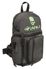 Gunki Iron-T Quick Rucksack 40x21x11cm Grau Fronttasche Schulterriemen Angeln