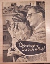 alte Reklame Werbung original Kamera Prospekte  Foto Zeitung