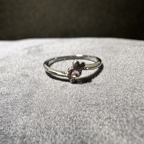 Versilberter damenring mit - versilberter,