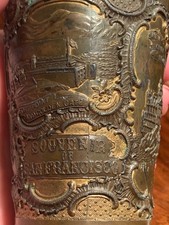 Kelch Pokal Becher Signiert Metall 1870 Jahr USA Antik Wert ca.490 €