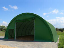 Rundbogenzelt 9,15m x 20m Lagerhalle Garagenzelt Höhe 4,5 m grünHD PVC