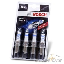 4x BOSCH ZÜNDKERZE SUPER 4 FR91X FÜR PEUGEOT RENAULT