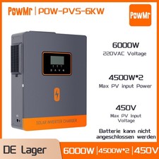 PowMr 6000W Solar Wechselrichter Off-Grid Photovoltaik Inverter Reine Sinuswelle
