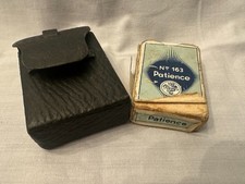 altes Kartenspiel Patience Goldecken 53 Blatt m. altem Etui Leder