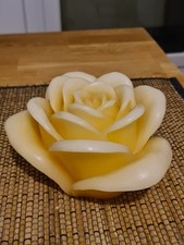 Elambia LED Echtwachskerze Rose flammenlos  Timer Kerzen Deko