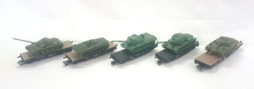 Schwerlastwaggon mit panzer - 5x,