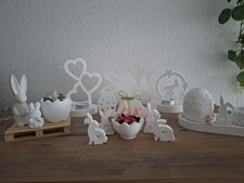 Osterdeko in sanften Farben