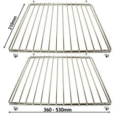 2 x AEG Backofenregal verstellbar Chrom Grill Herd Regale ausziehbar Verriegelungsarm