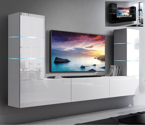 Moderne wohnwand schrankwand - moderne,