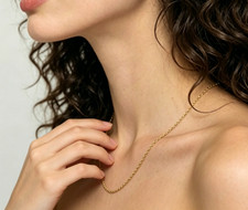 Damen 24'' Solid 18K Gelbgold