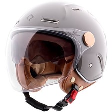 Jethelm Heritage Stone Rollerhelm Retro Motorradhelm mit Sonnenblen