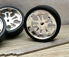 #O Ø33mm 1:18 FELGEN CHROMFELGEN TUNING-DIORAMA-ZUBEHÖR