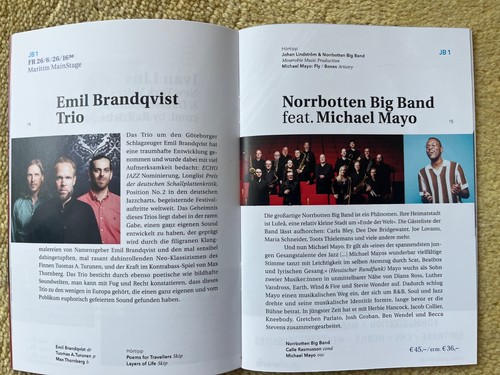 Konzertkarte jazz baltica - konzertkarte,