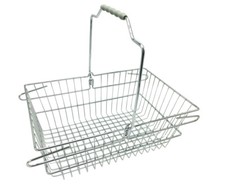 Einkaufskorb Metall verchromt