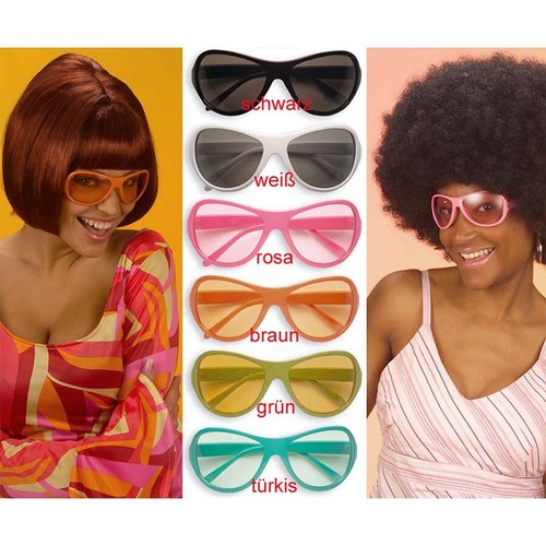 Hippie brille grün schlager - brille,