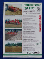 350) Güttler Federzinkenegge Non-Stop Prismenwalze - Prospekt Brochure 1998