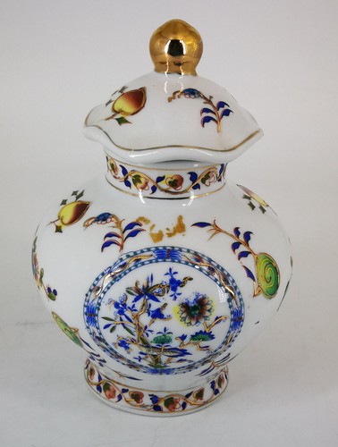Porzellan deckelvase - porzellan,