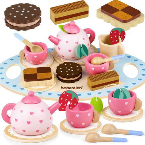 Holz teeservice kinderküche - teeservice,