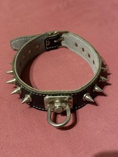 Schmales Lederhalsband mit