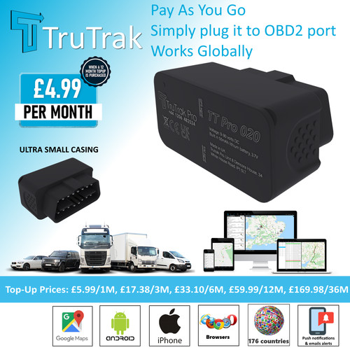 Trutrak pro020 gps tracker - trutrak, tt