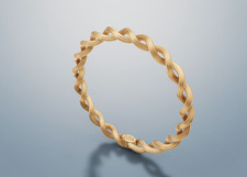 Ring gold 585er kordelring - ring,