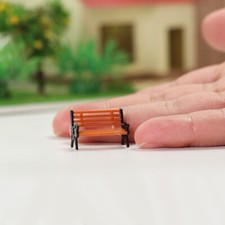 10Stk. Spur H0 Bänke Freizeit Stuhl Bank Modellbahn Eisenbahn 1:87 Gartenbank