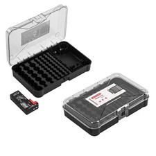 Batteriebox Organizer Sortierbox Aufbewahrungsbox für 115 Batterien Akku Box