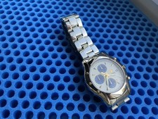 Playboy Uhr Chronograph 8417  Edelstahl , Chrom , Sportlich,  Batterie neu