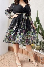 Damen Abendkleid Cocktailkleid Ballkleid Midi Gr. 46 Schwarz Neu Ungetragen