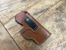 IWB Leder Holster für Glock 17 Gen 5 Gürtelholster Pistoleholster braun