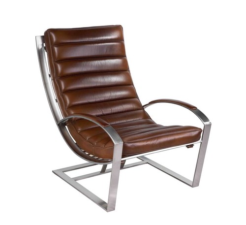 Lounge sessel clueso leder - "clueso",