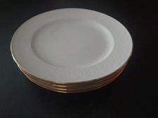 4 alte Kuchenteller  mit Goldrand und Verzeirung guter Zustand