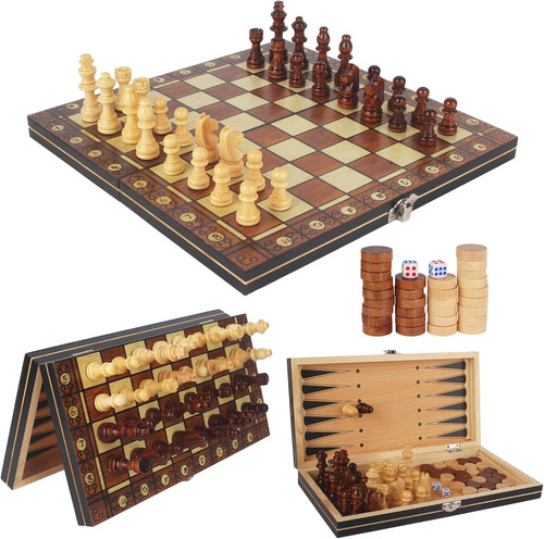 Schachspiel 3in1 magnetisches - 3in1,