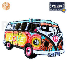 Hippie Bus Patch - LOVE PEACE