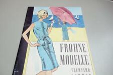 Katalog Frohne Modelle 1965 Schnitte Papierschnitt Mode Schneider Nähen 