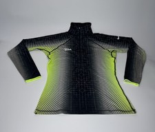 Nike Pro USA Team Leichtathletik T-Shirt Langarm Schwarz/ Neongrün L