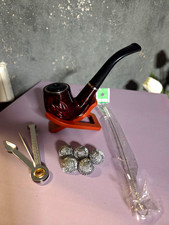 Set Tabakpfeife Gebogene Pfeife Tabak Rauchpfeife Handpfeife Rauchen